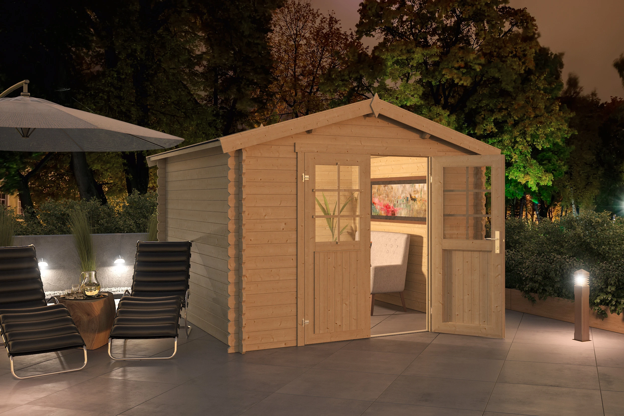 Outdoor Life Blokhut Norah 275 x 230 cm - Afbeelding 4